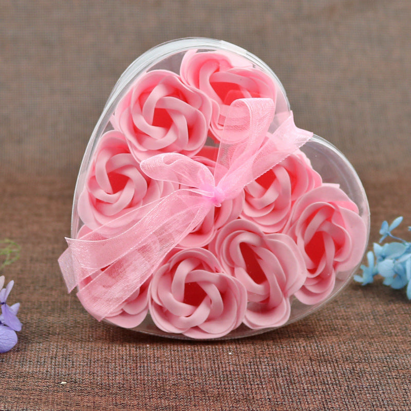 9 roses soap flower