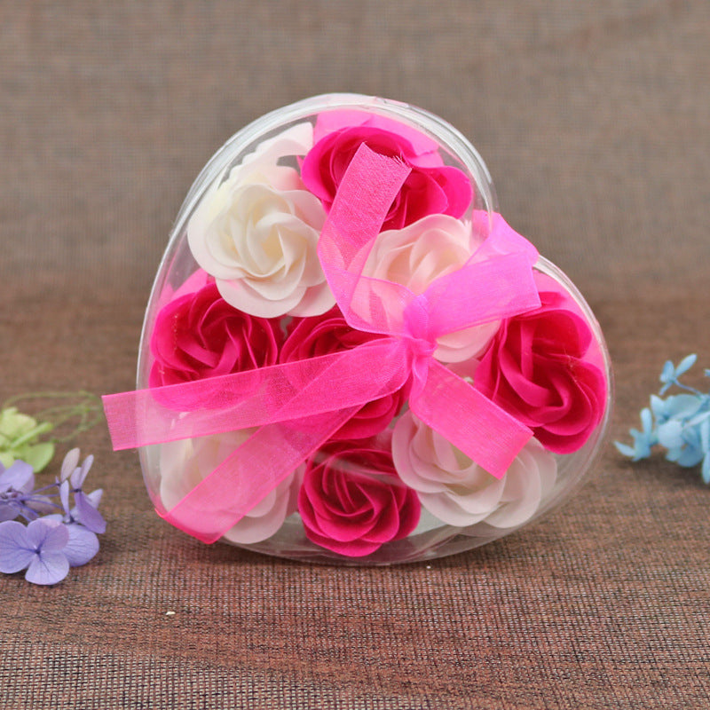 9 roses soap flower