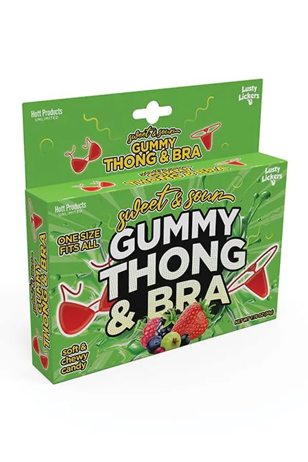 Sweet and Sour Gummy Thong and Bra