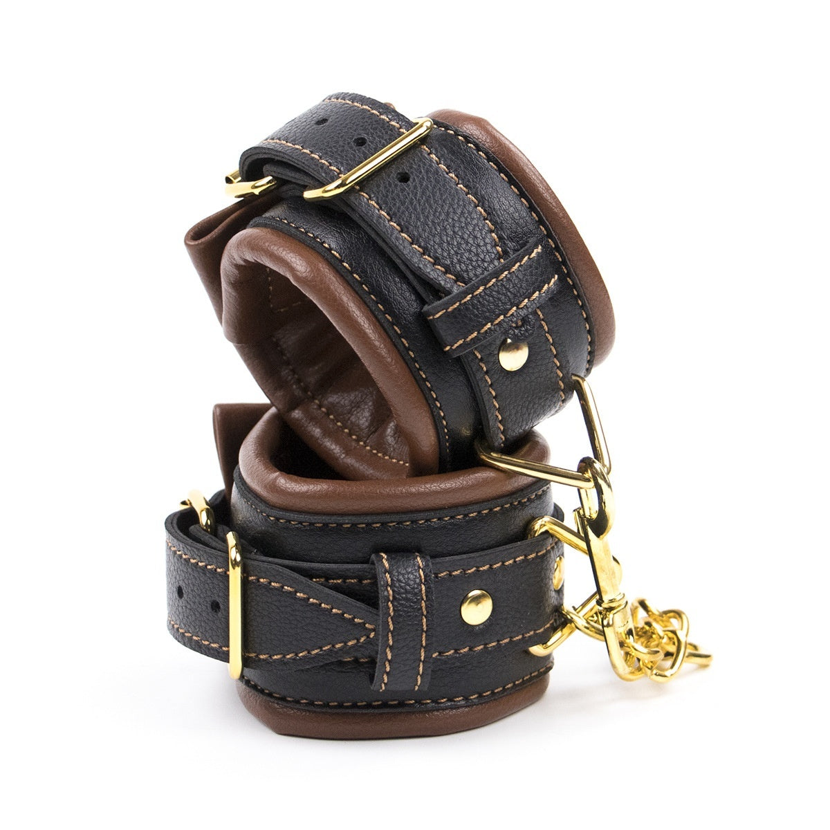 PU Handcuffs Footcuff Leather Bondage Restraint Hand Ankle Ring
