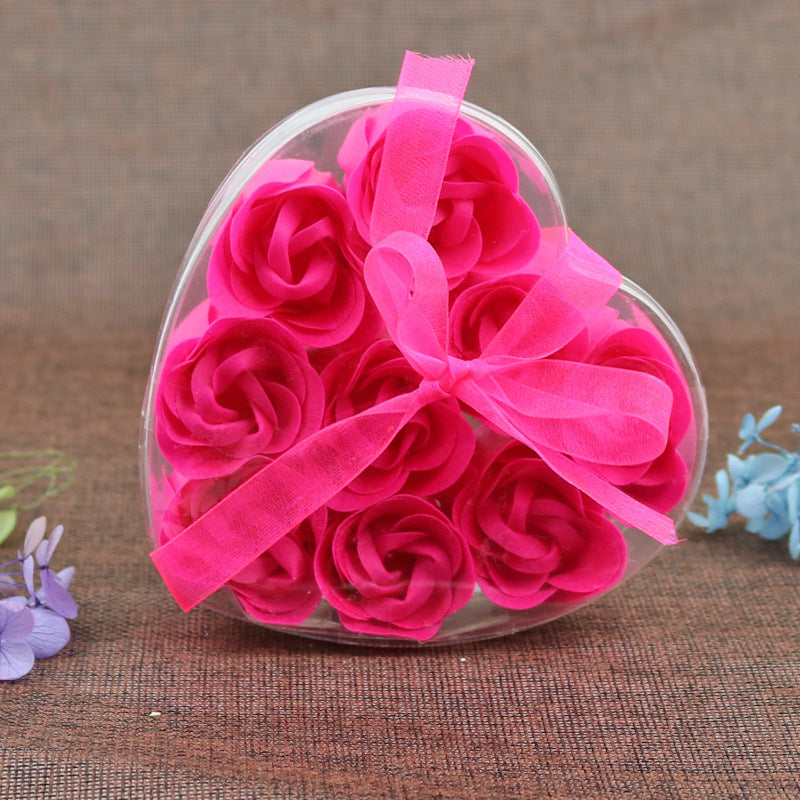 9 roses soap flower