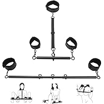 Spreader Bar Sex Toys with Wrist Ankle Neck Collar Restraint Kits Adjustable
