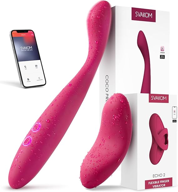 SVAKOM COCO G Spot Vibrator - 8 Seconds to Climax Finger Shaped Waterproof Vibes for Women