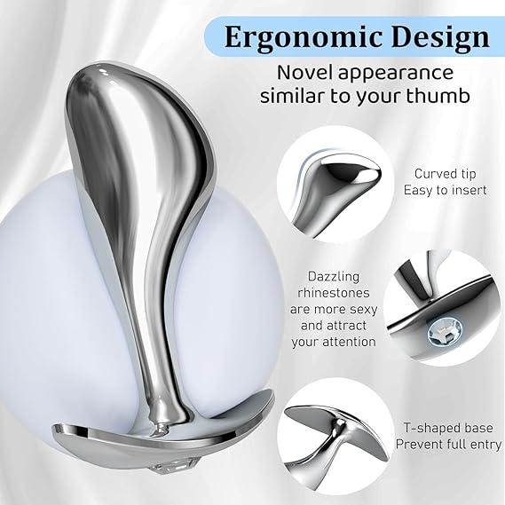 Jewel Stainless Steel Anal Plug