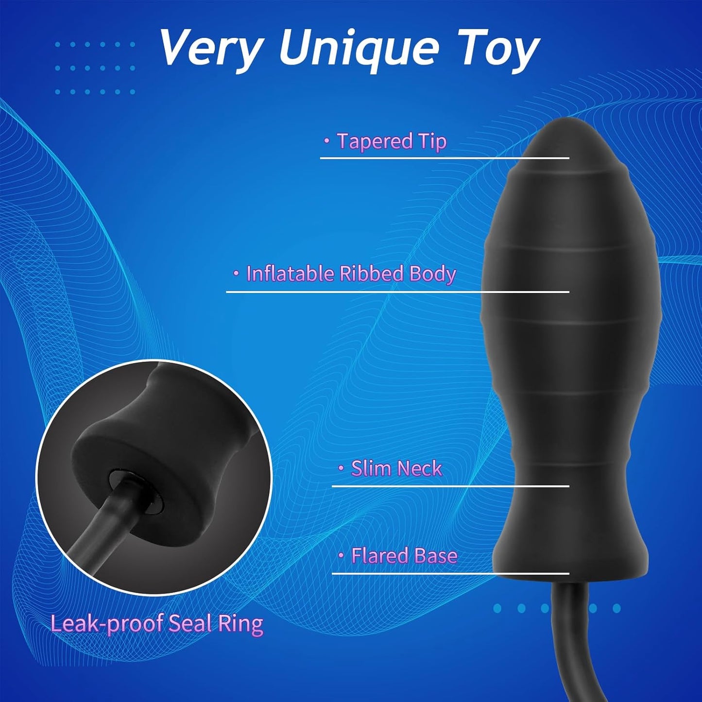 Inflatable Silicone Anal Plug