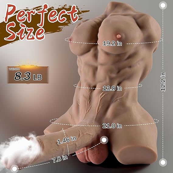 Athletic Male Silicone Doll