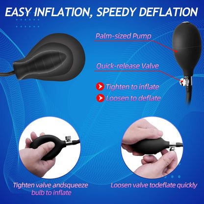 Inflatable Silicone Anal Plug