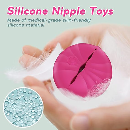 Nipple Toys Nipple Vibrator, Nipple Clamps Sex Pleasure Women with 10 Vibration Modes