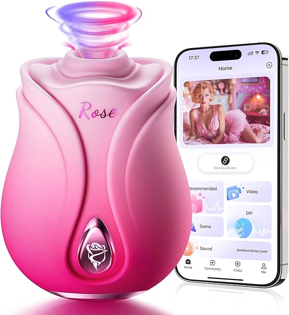 Deluxe Rose Suction Vibrator