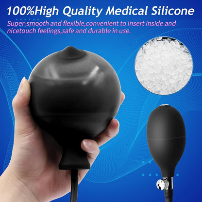 Inflatable Silicone Anal Plug