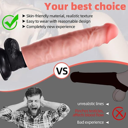 Ultra-Realistic Penis Extension Sleeve