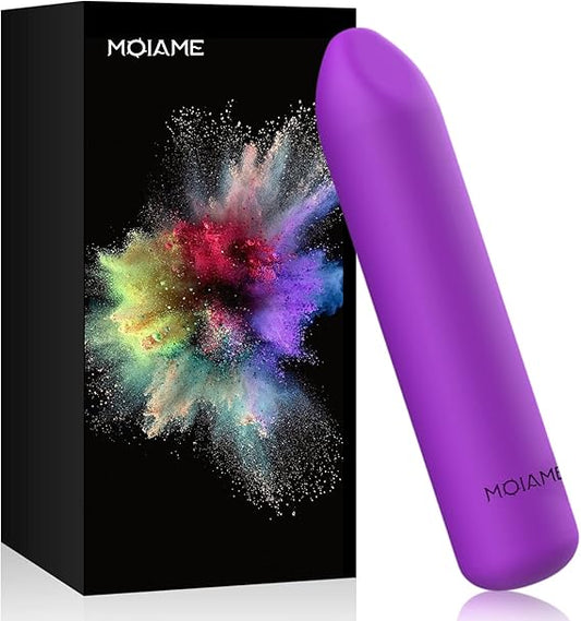 Small Bullet Vibrator for Women: Waterproof Mini Clit Vibrator with 10 Modes, Full Silicone Vibrating Finger