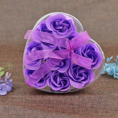 9 roses soap flower