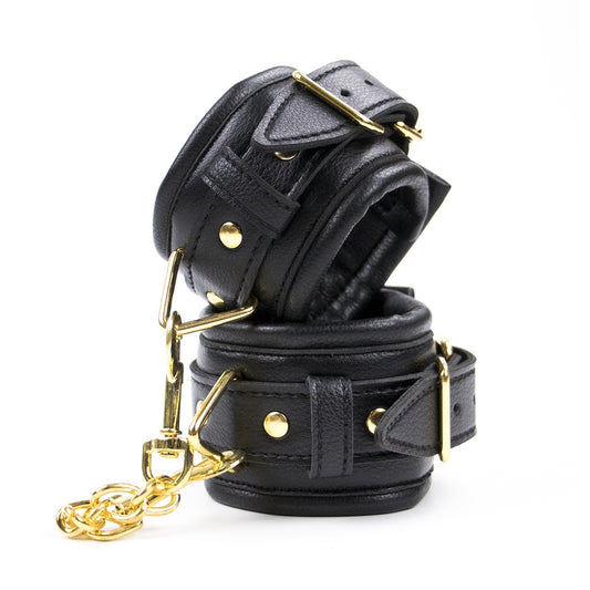 PU Handcuffs Footcuff Leather Bondage Restraint Hand Ankle Ring