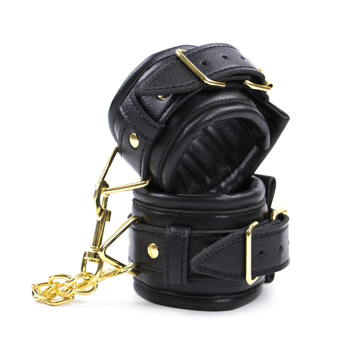 PU Handcuffs Footcuff Leather Bondage Restraint Hand Ankle Ring