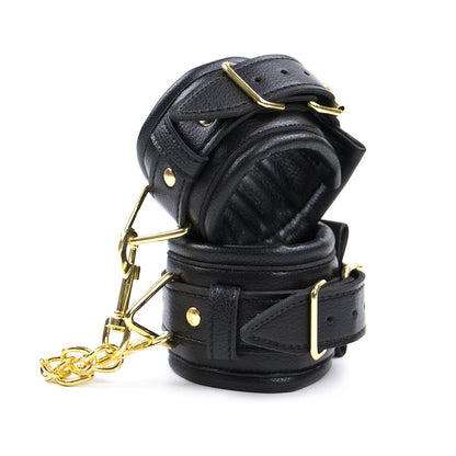 PU Handcuffs Footcuff Leather Bondage Restraint Hand Ankle Ring