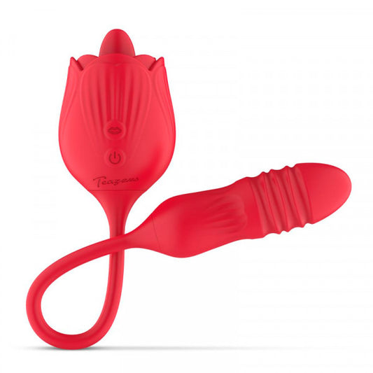 Strapless Strap On Vibrator Dildo for Lesbian- Triple Headed Strapon Dildos
